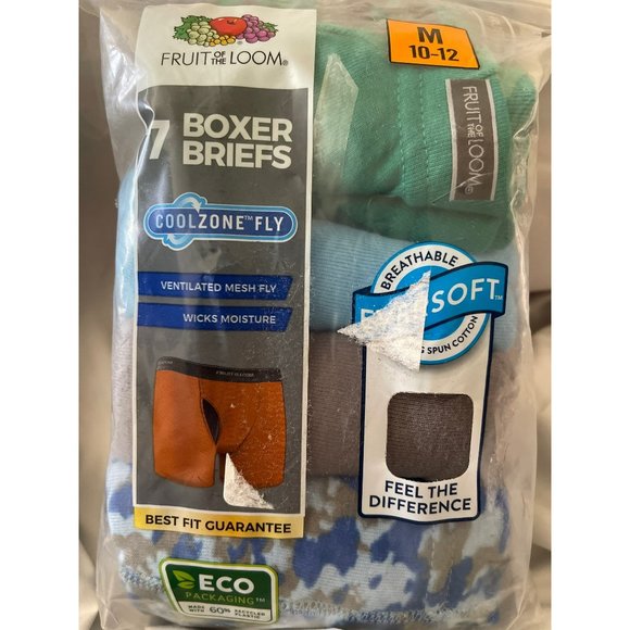 Fruit of the Loom Boys Cool Zone Fly Boxer Briefs 7-Pack - Picture 2 of 4